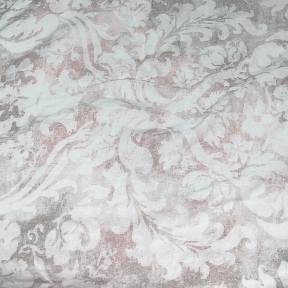 Pottery Barn leaves Floral Medallion Linen Blend Duvet Cover king